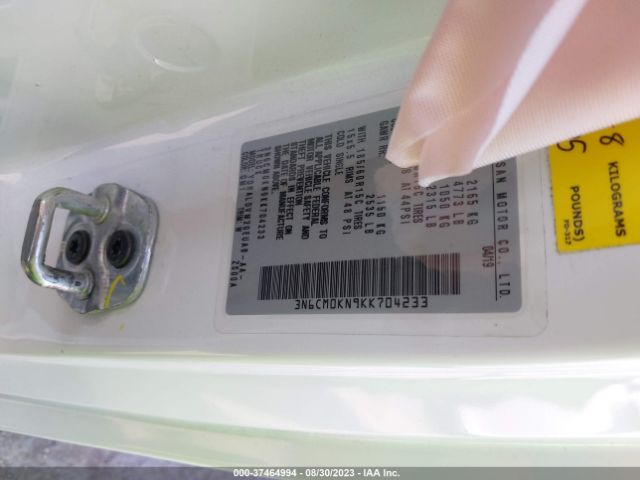 3N6CM0KN9KK704233 Nissan Nv200 Compact Cargo S