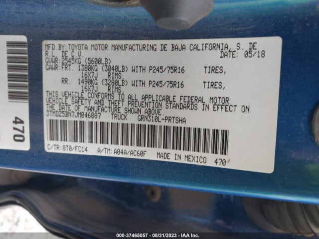 Toyota Tacoma Sr5 2018 3TMDZ5BN7JM046887 Image 9