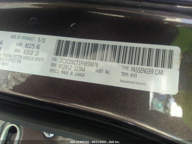 2C3CDXCT1FH858070 Dodge Charger Rt