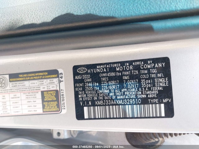 Hyundai Tucson Value 2021 KM8J33A4XMU329510 Image 9