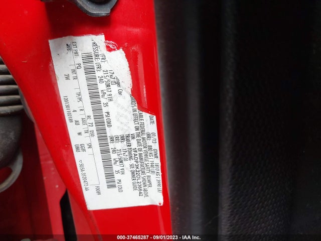 2013 FORD FOCUS SE VIN: 1FADP3K22DL236642