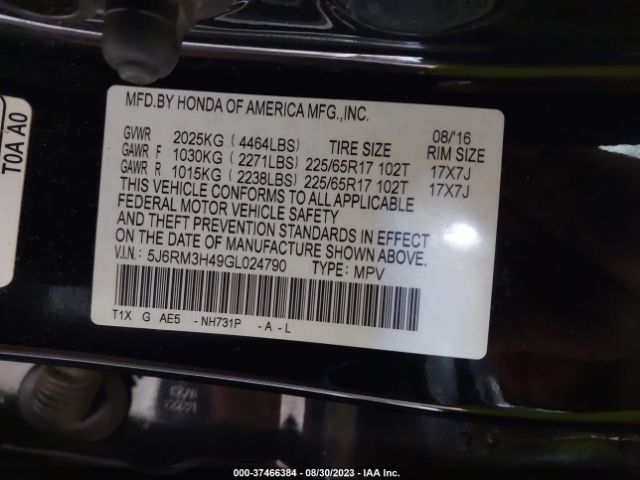 5J6RM3H49GL024790 Honda CR-V SE