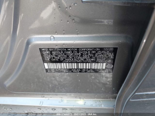 2021 LEXUS IS JTHCA1D27M5110191 Photo 8