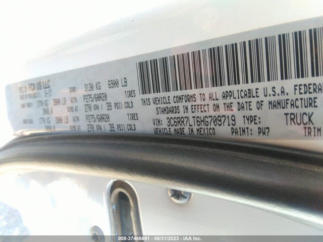 3C6RR7LT6HG709719 RAM 1500 Big Horn