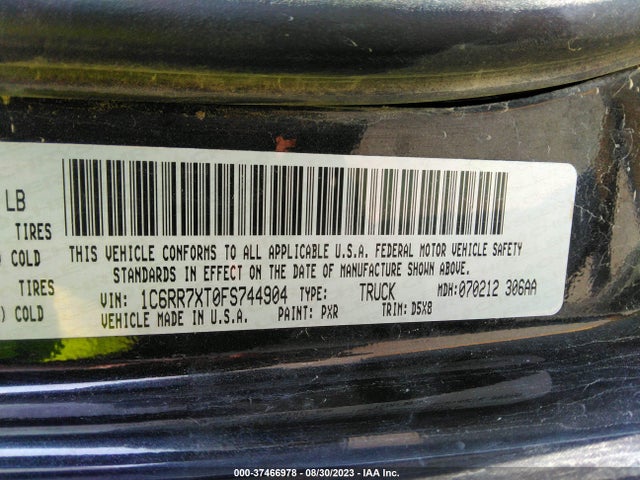 RAM 1500 Ssv 2015 1C6RR7XT0FS744904 Image 9