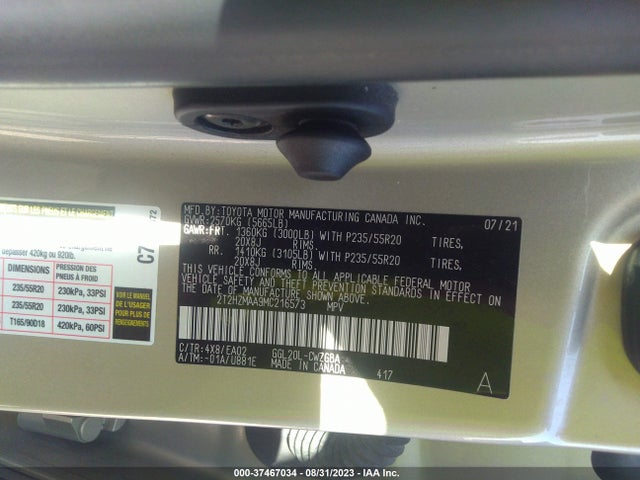2T2HZMAA9MC216573 Lexus Rx Rx 350