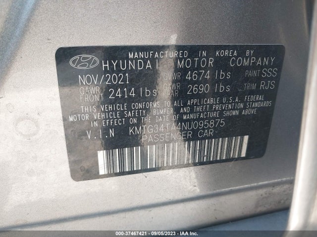 Genesis G70 2.0T 2022 KMTG34TA4NU095875 Image 15