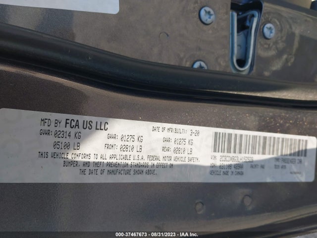 Dodge Charger Sxt 2020 2C3CDXBG3LH152928 Image 9