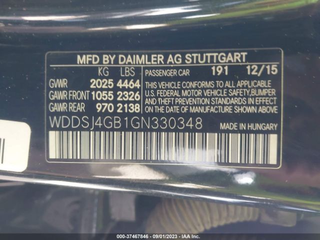 WDDSJ4GB1GN330348 Mercedes-Benz Cla Cla 250