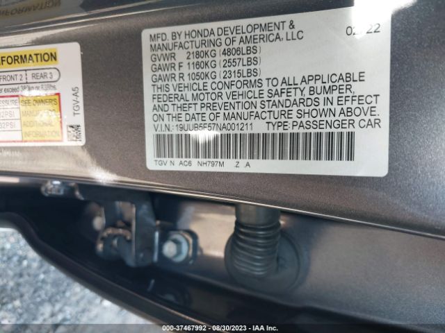 19UUB5F57NA001211 Acura Tlx W/a-spec Package