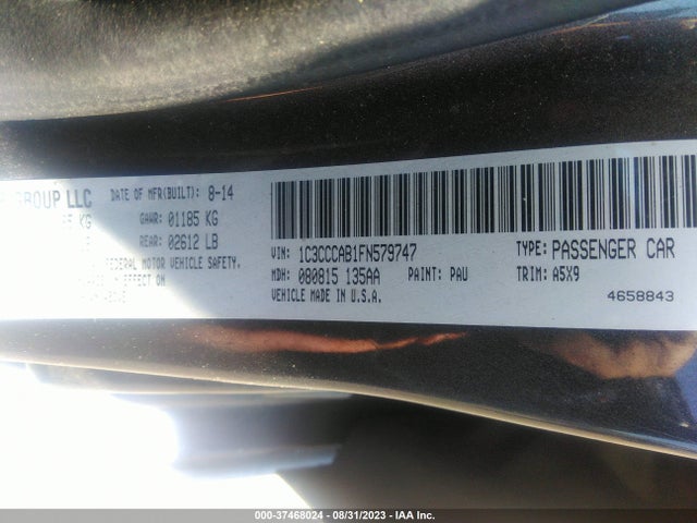 1C3CCCAB1FN579747 Chrysler 200 Limited
