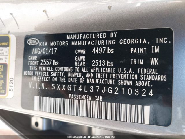 5XXGT4L37JG210324 KIA Optima Lx