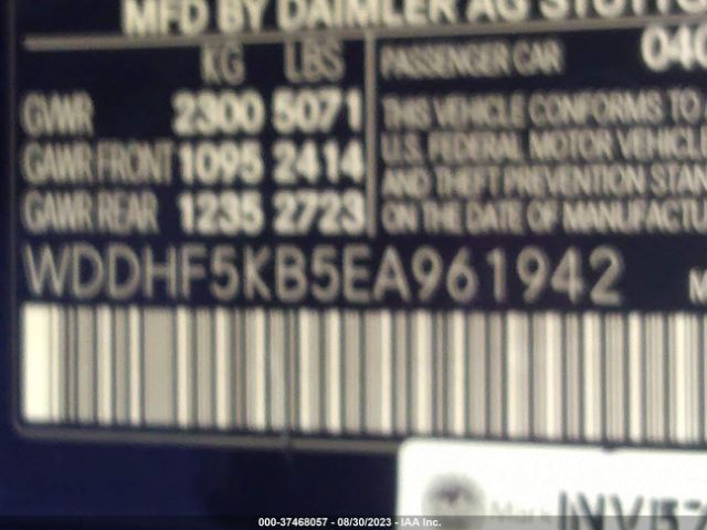 WDDHF5KB5EA961942 Mercedes-Benz E-class E 350