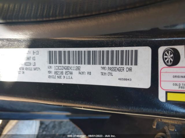 1C3CDZAG8EN111282 Dodge AVENGER SE