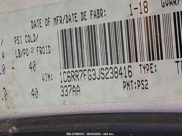 RAM 1500 St 2018 1C6RR7FG3JS238416 Image 9