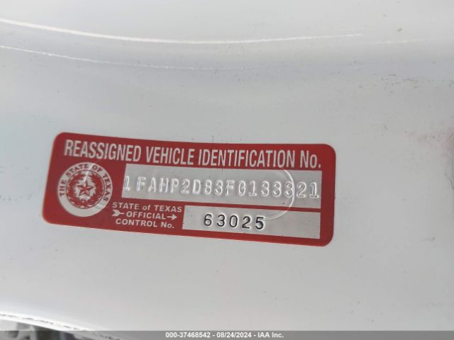 1FAHP2D83FG133321 Ford TAURUS SE