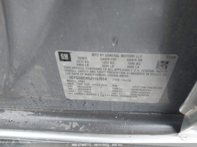 1GTG5DEN6J1197814 GMC CANYON SLT