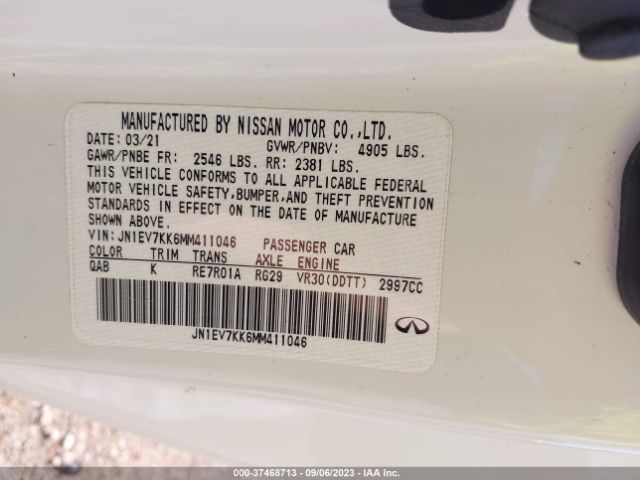 2021 INFINITI Q60 JN1EV7KK6MM411046 Photo 8