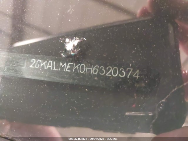 2017 GMC TERRAIN SLE VIN: 2GKALMEK0H6320374