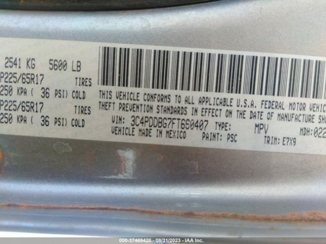 3C4PDDBG7FT660407 Dodge Journey Sxt