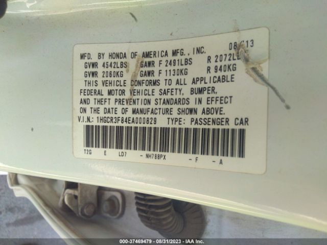 2014 HONDA ACCORD SEDAN 1HGCR3F84EA000829 Photo 8