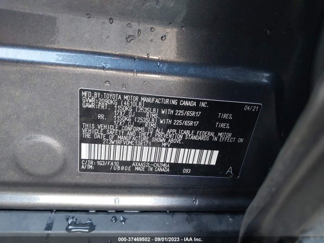 Toyota Rav4 Xle 2021 2T3W1RFV0MC138171 Image 9