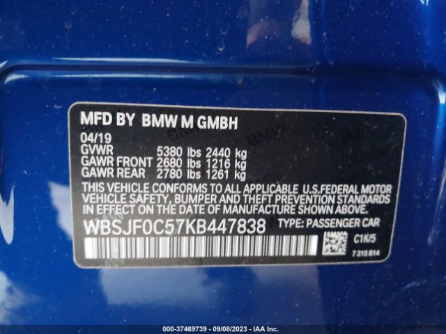 WBSJF0C57KB447838 BMW M5 Competition
