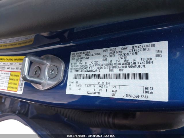 2022 FORD ESCAPE 1FMCU0G69NUB02713 Photo 8