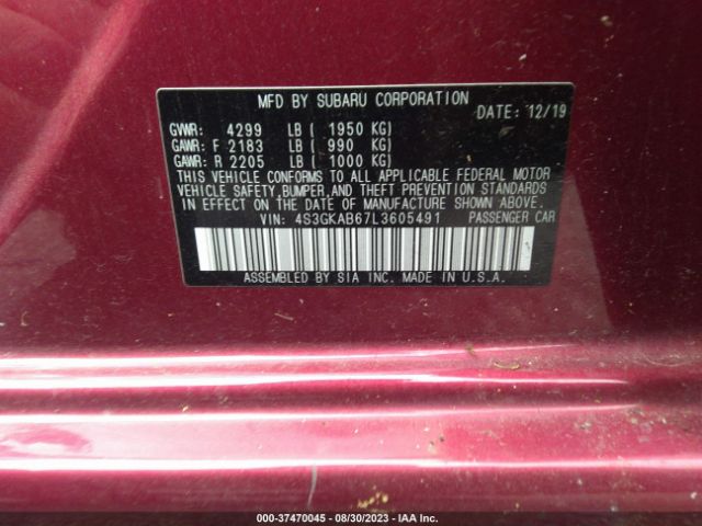 4S3GKAB67L3605491 Subaru Impreza