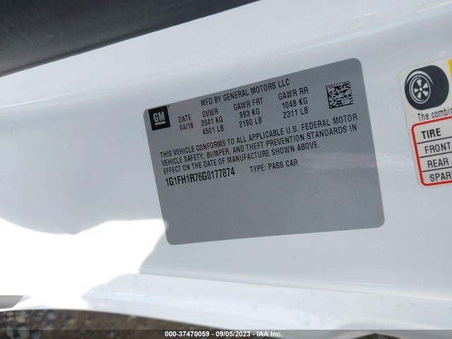Chevrolet CAMARO 2SS 2016 1G1FH1R76G0177874 Image 9