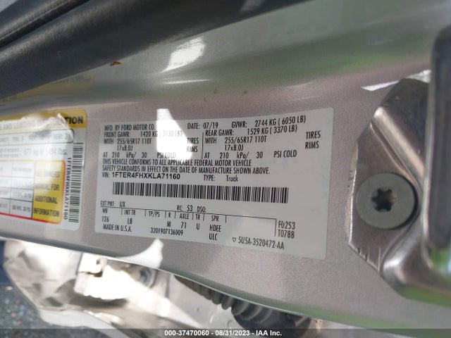 1FTER4FHXKLA71160 Ford Ranger Xl/xlt/lariat