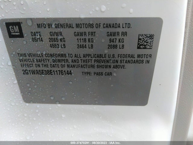 Chevrolet Impala Limited Ls 2014 2G1WA5E38E1176144 Image 9