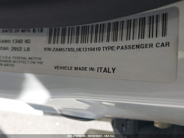 ZAM57XSL5K1319419 Maserati Ghibli Granlusso