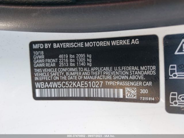 WBA4W5C52KAE51027 BMW 4 Series 430i Xdrive