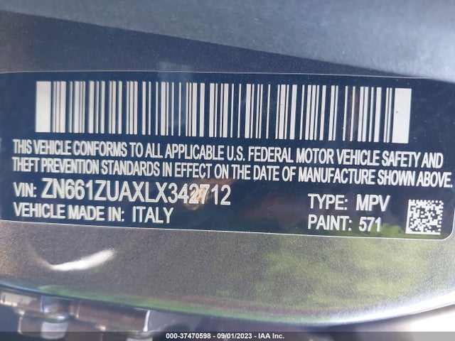 2020 Maserati Levante, VIN: ZN661ZUAXLX342712