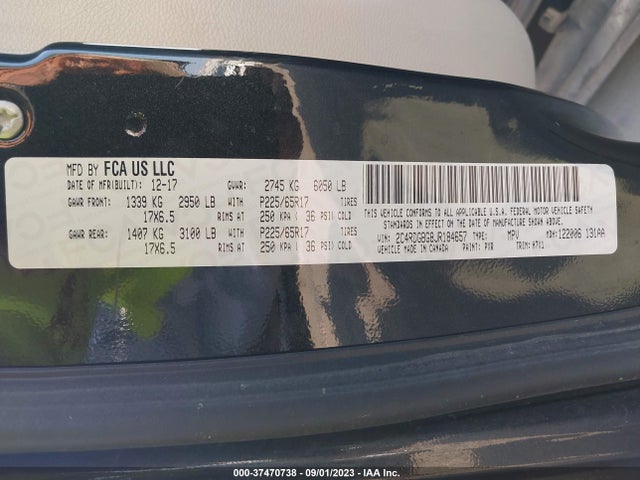 Dodge Grand Caravan Se 2018 2C4RDGBG8JR184657 Image 9