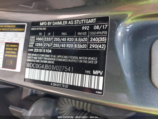 WDC0G4JB0JV027541 Mercedes-Benz Glc Glc 300