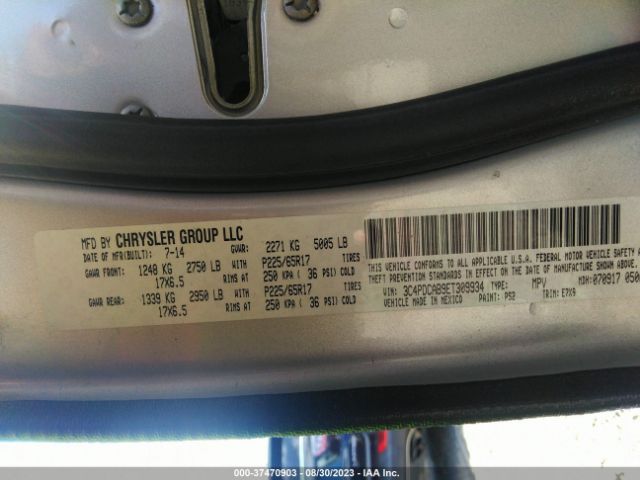 3C4PDCAB9ET309934 Dodge JOURNEY SE