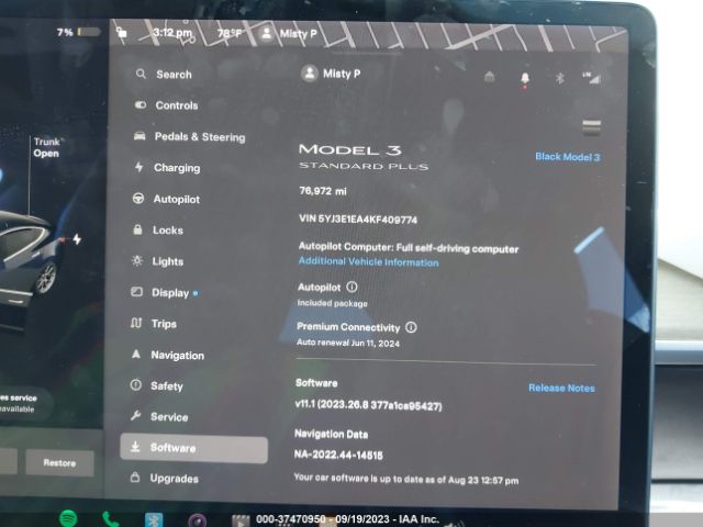 5YJ3E1EA4KF409774 Tesla Model 3 Range