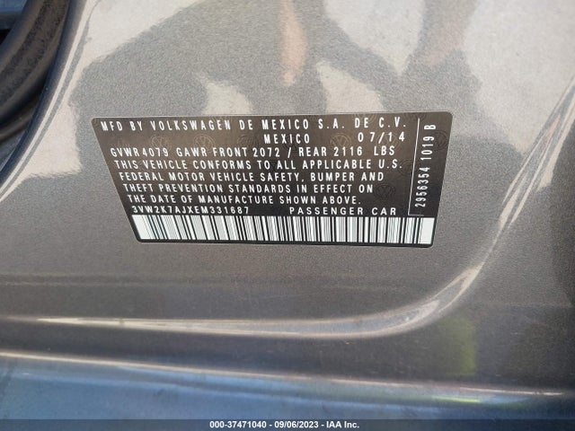3VW2K7AJXEM331687 Volkswagen Jetta Sedan S