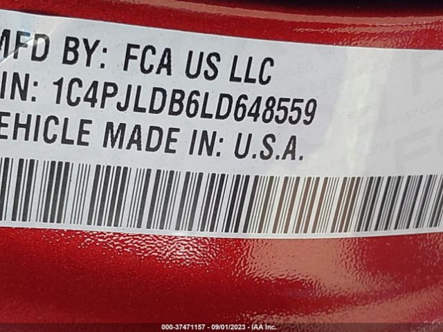 1C4PJLDB6LD648559 Jeep Cherokee Limited