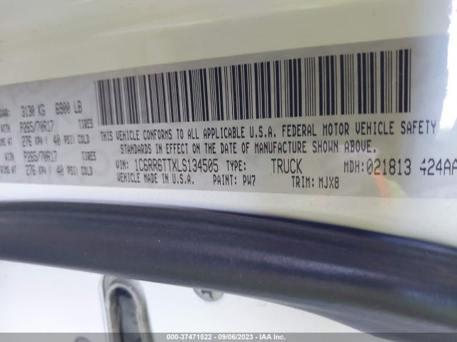 1C6RR6TTXLS134505 RAM 1500 Classic Slt