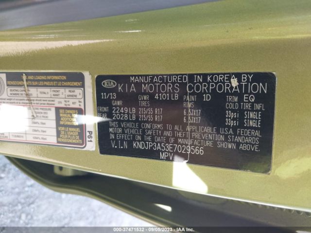 KNDJP3A53E7029566 KIA SOUL +