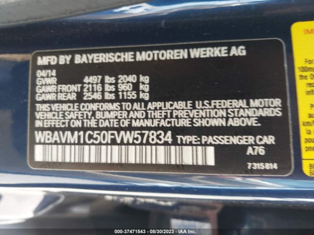 WBAVM1C50FVW57834 BMW X1 Sdrive28i