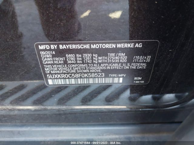 5UXKR0C58F0K58523 BMW X5 Xdrive35i