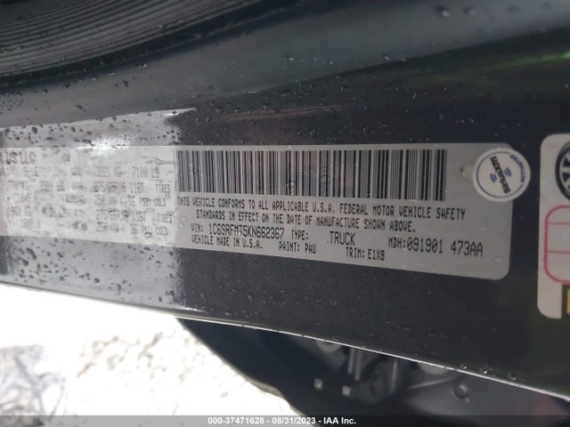 RAM 1500 Big Horn/lone Star 2019 1C6SRFMT5KN662367 Image 9
