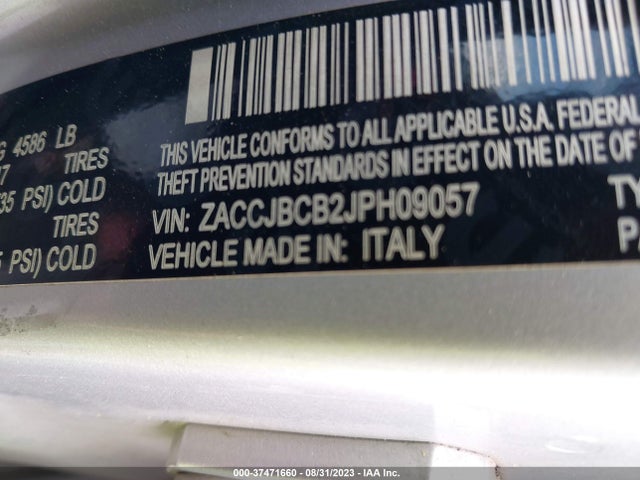 ZACCJBCB2JPH09057 Jeep Renegade Trailhawk
