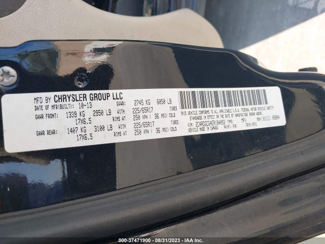 Dodge Grand Caravan Sxt 2014 2C4RDGCG4ER184093 Image 9