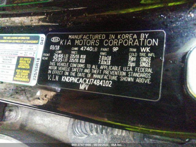 KNDPNCACXJ7484102 KIA Sportage Ex