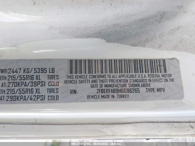 RAM Promaster City Cargo Van Tradesman 2017 ZFBERFAB9H6G98265 Image 9